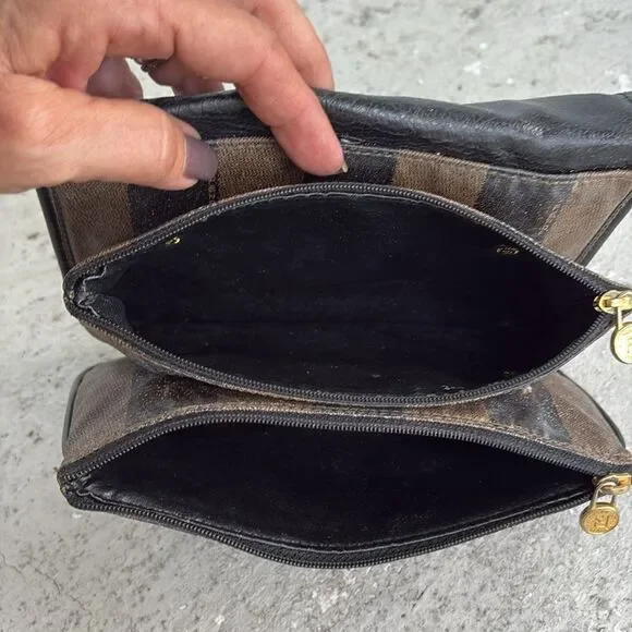 Vintage Fendi Pecan canvas crossbody - Picture 7 of 11